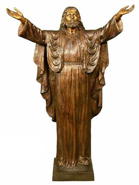 Jesus Blessing Bronze Sculpture 32" High